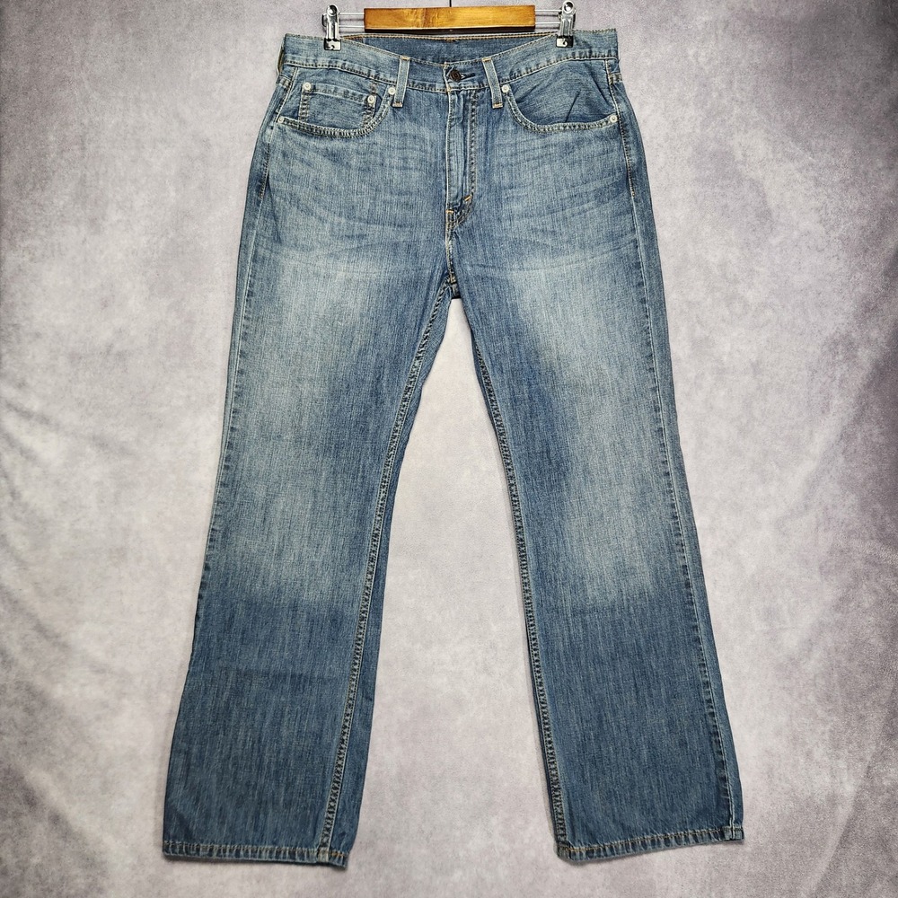 Levis 527 Jeans Mens size 34x30 Light Wash Bootcut Lightweight Denim Pants
